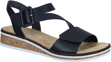 SANDAŁY RIEKER 910183-01 CZARNY OBUWIE DAMSKIE