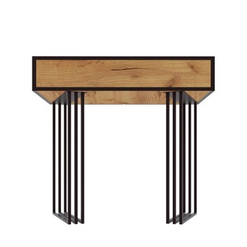 СВОБОДНОСТОЯЩИЙ СТОЛ С КОНСОЛИ ЛОФТ KLARA СИСТЕМА МЕТАЛЛИЧЕСКИЙ КАРКАС ДУБ ЗОЛОТОЙ CRAFT