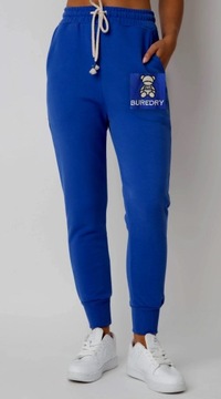 SPODNIE DRESOWE DAMSKIE ZE ŚCIĄGACZAMI JOGGERY DRESY MIŚ KOLORY