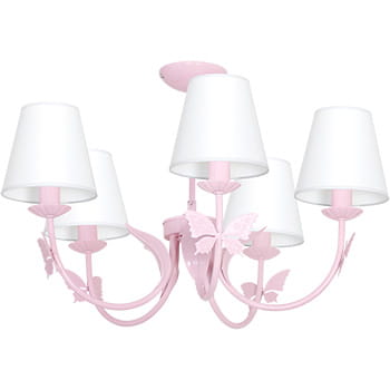 Żyrandol ALICE PINK 5xE14 | MLP964 Milagro