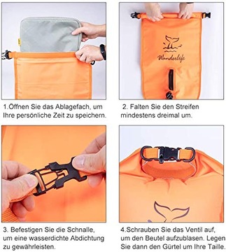 ВОДОНЕПРОНИЦАЕМАЯ СУМКА WANDERLIFE 28 л, максимальная вместимость 9 кг