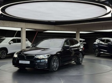 BMW Seria 5 G30-G31 Touring 530i 252KM 2018 BMW Seria 5 xDrive M Sport Ambiente Kamera cofania LED Podgrzew. fotele