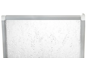 Шторка для ванны 80см серебро