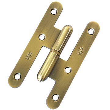 Zawias drzwiowy Stalowy Złoto ant. Lewy 100x57mm