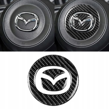 Наклейка с логотипом MAZDA на руль.