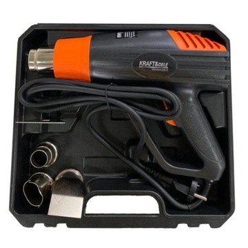 ЭЛЕКТРИЧЕСКАЯ ТЕПЛОВАЯ ПИСТОЛЕТКА 2000ВТ 4 ФОРСУНКИ 2 ШЕСТЕРНИ KD10390