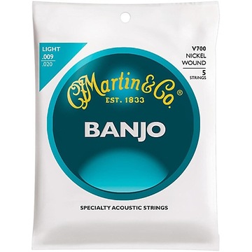 Martin V700 struny do Banjo