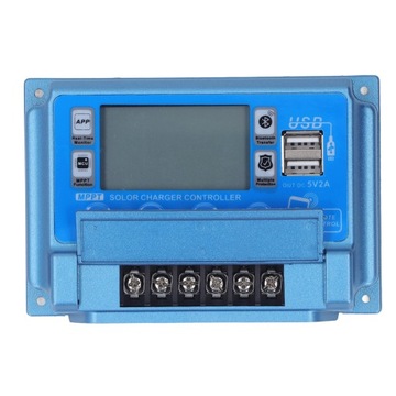 СОЛНЕЧНЫЙ РЕГУЛЯТОР 50A 12V-60V MPPT КОНТРОЛЛЕР ЗАРЯДКИ BLUETOOTH