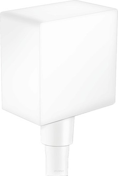 Przyłącze Hansgrohe FixFit square do węża/baterii podtynkowej biały mat