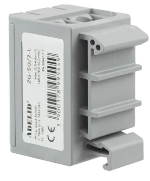 ДВОЙНОЙ СЕРЫЙ РАЗЪЕМ РЕЛЬСА 4X 2,5-50 мм2