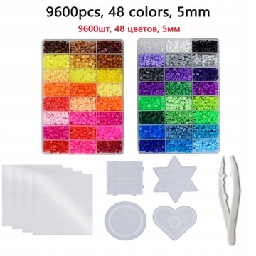 24/72 colors box set hama beads toy 2.6/5mm perler
