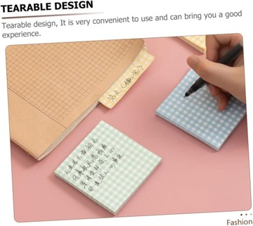 4 блокнота с липкими блокнотами для записи сообщений, нелипкие
