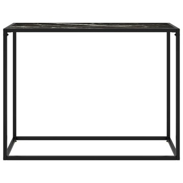 Консольный столик vidaXL Черный 100x35x75 см Закаленное стекло