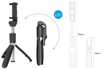 SELFIE-STICK Z PILOTEM TRIPODEM NÓŻKAMI STATYWEM PILOTEM BEZPRZEWODOWYM