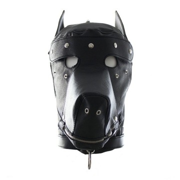 MASKA PSA DOBERMAN SKÓRZANA BDSM fetysz