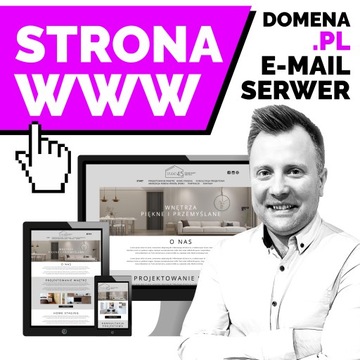 NOWOCZESNA STRONA INTERNETOWA WWW FIRMY + E-MAIL FIRMOWY + RWD SSL DOMENA