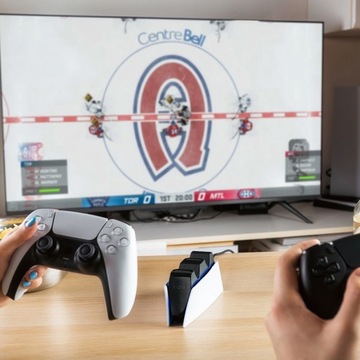 Stacja do ładowania Fixed do PlayStation 5, PS5, ładowarka na dwa pady LED