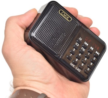 MAŁE PRZENOŚNE RADIO GŁOŚŃE USB PENDRIVE KARTY SD