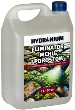 HYDRONIUM ELIMINATOR MCHU I POROSTÓW ŚRODEK DO USUWANIA ZWALCZANIA MCHU 5 L