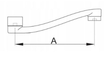 ИЗЛИС ДЛЯ ОДНОРЫЧАЧНОЙ РАКОВИНЫ 180 ММ