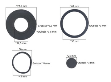 ZESTAW NAPRAWCZY DOLNOPŁUKA NOWY TYP KOMPLET USZCZ