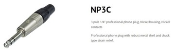 NP3C Стереоразъем Инструментальный разъем NEUTRIK