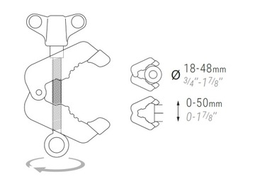 PIHER Multi zacisk uniwersalny oczko