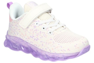 BUTY DZIECIĘCE AMERICAN CLUB BIAŁE ADIDASY ZE ŚWIECĄCĄ PODESZWĄ LED R 34