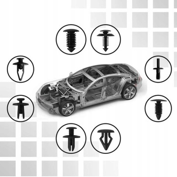 ЗАЖИМЫ, ОТКРЫВАТЕЛИ, ШПИЛЬКИ, КРЫШКИ ДЛЯ АВТОМОБИЛЯ, НАБОР ИЗ 635 ЭЛЕМЕНТОВ