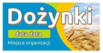 BANER DOŻYNKI 150x300 cm - 1,5x3m TRANSPARENT D1