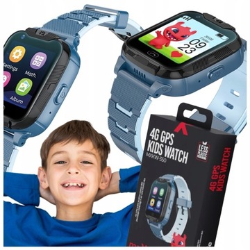 Smartwatch ZEGAREK dla dzieci Maxlife 4G MXKW-350 niebieski