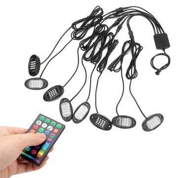 DC12V RGB 16LED шасси автомобиля