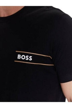 Hugo Boss czarny T-shirt męskie, Rozmiar L