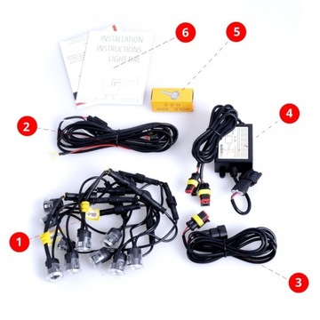 Светодиодные дневные ходовые огни DRL, КРУГЛЫЕ ДИОДЫ OSRAM