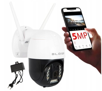 CYFROWA KAMERA WiFi ZEWNĘTRZNA OBROTOWA 2K IP 5MPX
