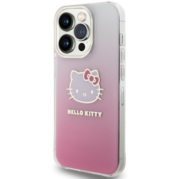 Чехол Hello Kitty IML Gradient Electrop Kitty Head для iPhone 14 Pro Max — розовый