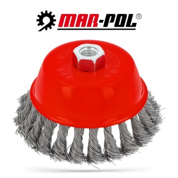 ПРОВОЛОЧНАЯ ЩЕТКА 125 мм M14, СКРУЧЕННАЯ СТАЛЬНАЯ ПРОВОЛОКА