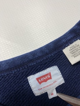 Levi's LEVIS LEVI STRAUSS ORYGINALNA granatowa BLUZA Crew Neck rozmiar M