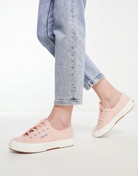 Superga NH2 ejo różowe sznurowane trampki platforma 38,5