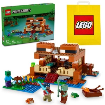 LEGO 21256 KLOCKI MAINCRAFT ŻABI DOMEK Dom Żaby + TORBA LEGO