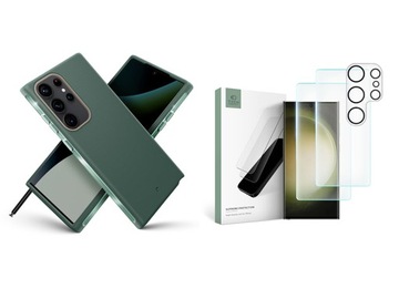 SPIGEN - ETUI CASE DO GALAXY S23 ULTRA + 2 x SZKŁO