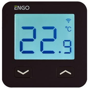 Regulator temperatury internetowy WI-FI, czarny