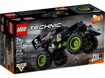 НАБОР LEGO TECHNIC АВТОМОБИЛЬНЫЙ БЛОК MONSTER JAM GRAVE DIGGGER ПОДАРОК