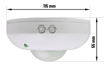 Потолочный датчик, накладной датчик движения PIR, светодиод