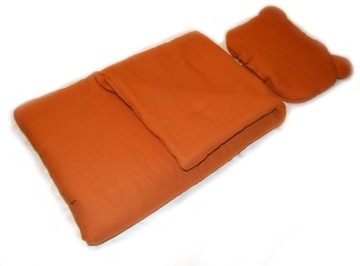 pościel niemowlęca MIŚ muślin organiczny 55x65 2el