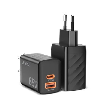 XBLITZ XC2 БЫСТРОЕ СЕТЕВОЕ ЗАРЯДНОЕ УСТРОЙСТВО GaN3 65 Вт Power Delivery Quick Charge