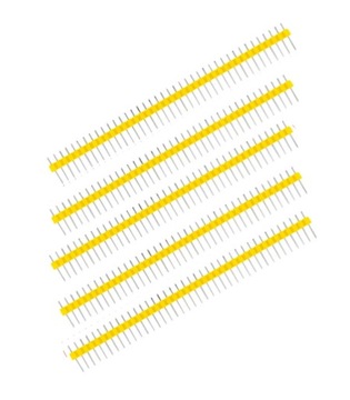 5 szt. listwy 40PIN (raster 2.54) - żółte