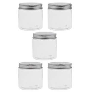 5x200ml Plastikowe pojemniki do makijażu Słoik Puste pojemniki kosmetyczne