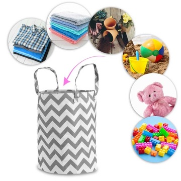 Корзина для хранения игрушек Нукидо - серая