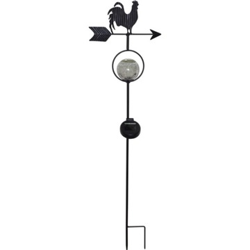 Уличный светодиодный светильник SOLAR Флюгер ЧЕРНЫЙ 81 см для наружного применения IP44